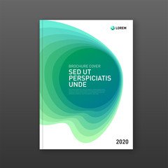 Wall Mural - Corporate brochure cover design template for business