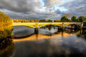 Poster - Richmond Railway Bridge, Thames River, Richmond, London, UK