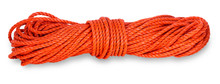  The Red Rope Thread With Roll Up On A White Background