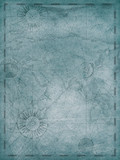 Fototapeta Mapy - Old blue world map in vintage style