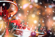 © joeycheung - Christmas background with sparkle bokeh light
