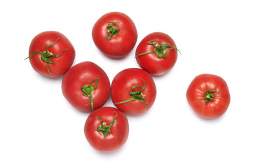 Poster - Tomatoes on white