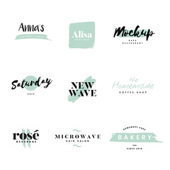 Sticker - Collection of logos and branding vector