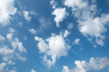 clouds with blue sky background