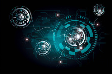 Sticker - science big data visualization. futuristic artificial intelligence . cyber mind aesthetic design con