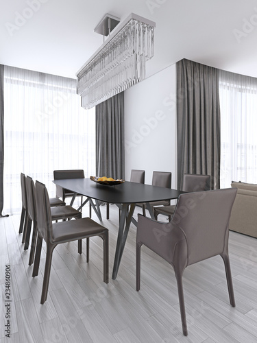 Dining Table In A Studio Apartment The Scandinavian Style Dining Table In A Studio Apartment The Scandinavian Style