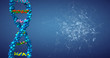 DNA Blue Grid Background