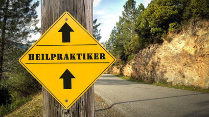 Wall Mural - Schild 349 - Heilpraktiker