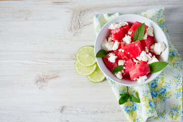 water melon and feta salad