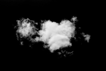 Wall Mural - white cloud with black background