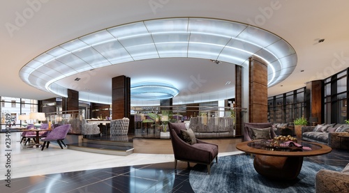 Modern Bar Restaurant In A Luxurious Style With Elegant Modern Bar Restaurant In A Luxurious