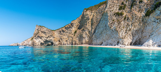 Wall Mural - Paradise beach, Ionian sea coast, Corfu island, Greece