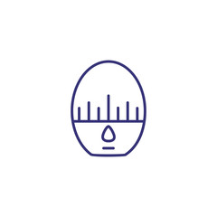 Poster - Kitchen timer line icon. Alarm, watch, clock. Time concept. Can be used for topics like cooking, countdown, household