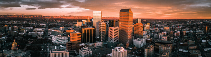 Obraz na płótnie piękny architektura panorama drapacz miejski