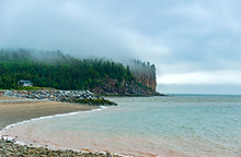 Village Of Alma, Located On The Bay Of Fundy In New Brunswick, Canada, Has The Highest Tides In The World