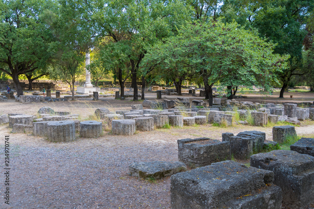 4th Bc Rome Metroon, a doric peripteral temple (4th BC) in the archaeological site ...