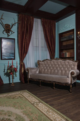 Wall Mural - Classical library room  in the victorian style