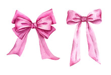 Pink White Stripes & Bow Háttér Szabad kép - Public Domain Pictures