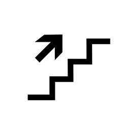 Wall Mural - ascending stairs icon