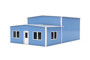 Poster - Office and Storage Warehouse Building. 3d Rendering