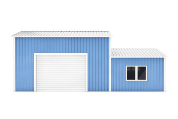 Poster - Office and Storage Warehouse Building. 3d Rendering