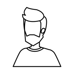 young man with beard avatar character