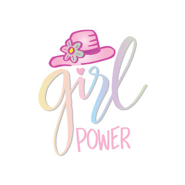 Girls power. Motivational Quote Poster