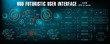© PALERM089 - HUD futuristic blue user interface, dashboard display virtual reality technology screen