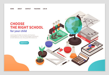 teachers and school page design