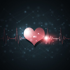 Heart cardio background