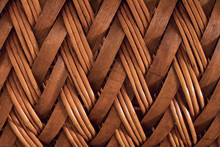 Wicker Or Rattan Basket Texture.High-resolution Seamless Texture