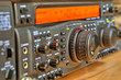 © phadventure - Modern high frequency radio amateur transceiver closeup