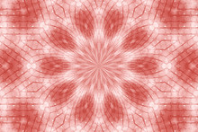 Pink Kaleidoscope Pattern Illustration