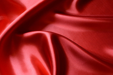 red fabric close up background