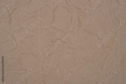 Fotografia, Obraz brown creased paper background texture