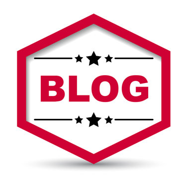 red vector banner blog