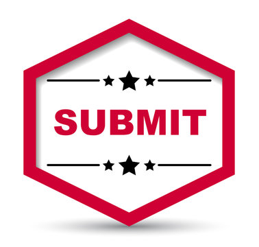 red vector banner submit