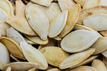 close up pumpkin seeds