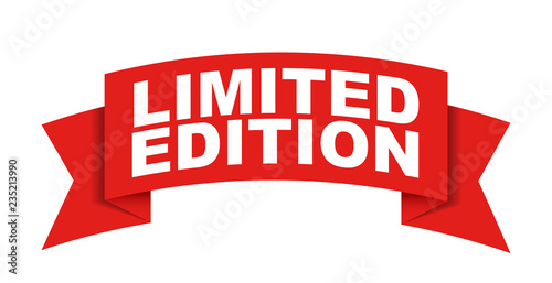 Fotografía red vector banner limited edition