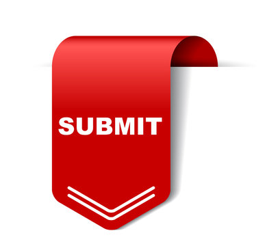 red vector banner submit