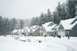 © nd700 - houses in residential community after snow in winter