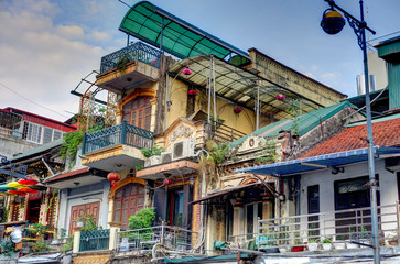 Wall Mural - Hanoi old quarter, landmarks, Vietnam