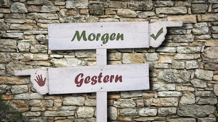 Canvas Print - Schild 378 - Morgen