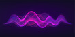 © Ramcreative - Sound wave with imitation of voice, sound. Concept of voice recognition.