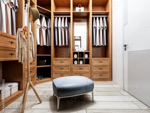Narrow Coat Closet Brown Closet Buy This Stock Illustration And