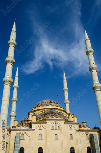 Fotografía Mosque with four minarets in Manavgat city, Turkey