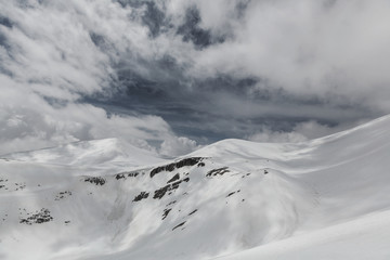 Canvas Print - Winter mountains