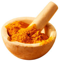 Poster - TUMERIC IN PESTLE AND MORTAR CUT OUT