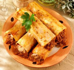 Canvas Print - ITALIAN BEEF CANNELLONI