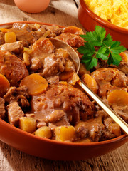 Wall Mural - BEEF CASSEROLE WITH DUMPLINGS